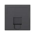 Simon - Plaque CIMA VDM plate avec volets 1 x RJ45 KRONE® - Gris graphite