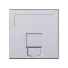 Simon - Plaque VDM plate 1 connecteur avec volet anti-poussière - NEXANS - Aluminium