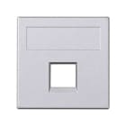 Simon - Plaque VDM plate 1 connecteur sans volet anti-poussière - NEXANS - Aluminium