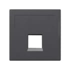 Simon - Plaque CIMA VDM plate sans volets 1 x RJ45 Panduit® - Gris graphite