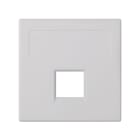 Simon - Plaque CIMA VDM plate sans volets 1 x RJ45 R&M® - Blanc neige