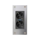 Simon - Boitier mural antivandale en saillie - 1 module CIMA, 2xK45 - Inox