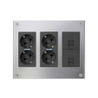 Simon - Boitier mural antivandale en saillie - 3 modules CIMA, 6xK45 - Inox