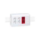 Simon - Adaptateur moulure 20x30mm - Blanc neige