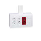 Simon - Adaptateur moulure 20x50mm - Blanc neige