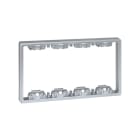 Simon - Extension profondeur du boitier - 4 modules - Aluminium