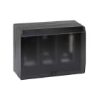 Simon - Boitier mural en saillie avec couvercle de protection - 3 modules - Graphite