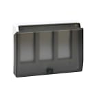 Simon - Cadre+couvercle articulé boîtier encastrer CIMA PRO 3xCima ou 6xK45-Bl neige