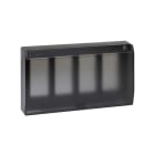 Simon - Cadre+couvercle articulé boîtier à encastrer CIMA PRO 4xCima ou 8xK45-G graphite