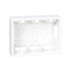 Simon - Base boitier saillie pour kit 3 modules blanc
