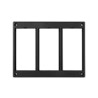 Simon - Cadre porte-mécanisme 3 doubles modules CIMA ou 6xK45 - Graphite