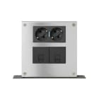 Simon - Mini-poteau métallique 2 modules - 1 compartiment