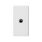 Simon - Plaque K45 1/2 mécanisme avec 1 connecteur Jack stéréo 3,5 mm - Blanc