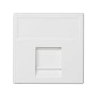 Simon - Plaque plate K45 anti-poussière pour 1 AMP,BRAND REX,SYSTIMAX,KRONE, BELDEN-Blan