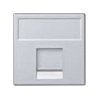 Simon - Plaque plate K45 anti-poussière pour 1 AMP,BRAND REX,SYSTIMAX,KRONE, BELDEN -ALU