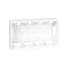 Simon - Base boitier saillie pour kit 4 modules blanc
