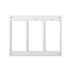 Simon - Cadre porte-mécanisme 3 doubles modules CIMA ou 6xK45 - Blanc