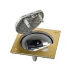 Simon - Porte-méc fermet man 1 prise Franco-belge K45 logement 1 RJ45 Keystone-Laiton