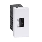 Simon - Chargeur USB 5V/DC 1,5A K45 - mod.étroit Blanc