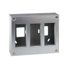 Simon - Boitier mural antivandale en saillie pour 6 modules K45 - Inox