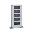 Simon - Mini-poteau métallique avec 1 compartiment pour 10 modules K45 - Inox