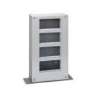 Simon - Mini-poteau métallique avec 1 compartiment pour 8 modules K45 - Inox