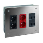 Simon - Boîte murale antivandale à encastrer pour 6 modules K45 - Inox