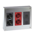 Simon - Kit saillie: 1 prise double CIMA500+1prise double détrompés+2 RJ45 Cat.6A