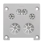 Simon - Couvercle latéral accès direct câble RJ45 combiné et pour 4 câbles individ