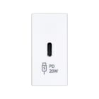Simon - Chargeur USB Type-C 20W PowerDelivery et QuickCharge blanc Simon K45