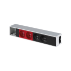 Simon - Ofiblock Compact monté câblé 2 prises + 2 prises SAI + 1 poinçon arrière