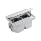Simon - IP66 Platine et cadre manuel avec 2 prises française et logement Keystone RJ45