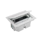 Simon - Kit boîtier sol surélevé IP66 2 prises Schuko + 1 couv. aveugle étroit + gaine