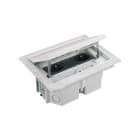 Simon - Kit boîtier sol surélevé IP66 2 prises franç. + 1 couv. aveugle étroit + gaine