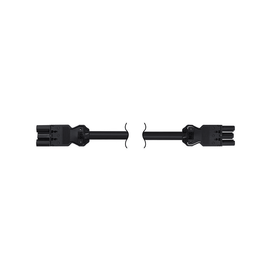 Simon - Câble conn. rapide M-F 3P 1m RZ1-K 3x2,5mm² noir