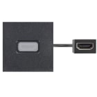 Simon - Plaque K45 avec HDMI 2.0 - cordon finition noir