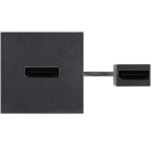 Simon - Plaque K45 avec Displayport - Femelle / Femelle - noir