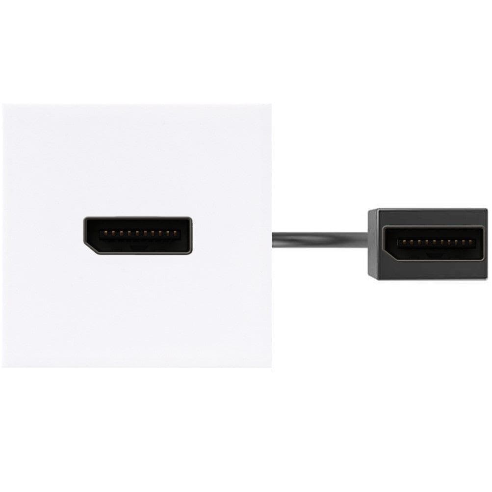 Simon - Plaque K45 avec Displayport - Femelle / Femelle - Blanc