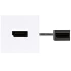 Simon - Plaque K45 avec Displayport - Femelle / Femelle - Blanc