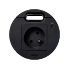 Simon - Kit Flash 90 prise franco-belge + chargeur USB-C 20W + sortie câblage noir K45