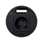 Simon - Flash 90 Kit pnl 1 prise franç. Dock USB-C HDMI+LAN+2xUSB-A, USB-C 20W, 20 cm