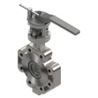 Sferaco - Vanne papillon Lug double excentration 1119L inox, PTFE DN80 à levier PN16