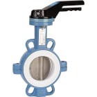 Sferaco - Vanne papillon Wafer TTV Série 1145 Papillon inox, PTFE DN100 à levier