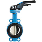 Sferaco - Vanne papillon Wafer TTV Série 1154 Papillon inox, manchette FKM DN40 à levier