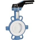 Sferaco - Vanne papillon Wafer TTV Série 1155, Papillon et manchette PTFE D250 réducteur