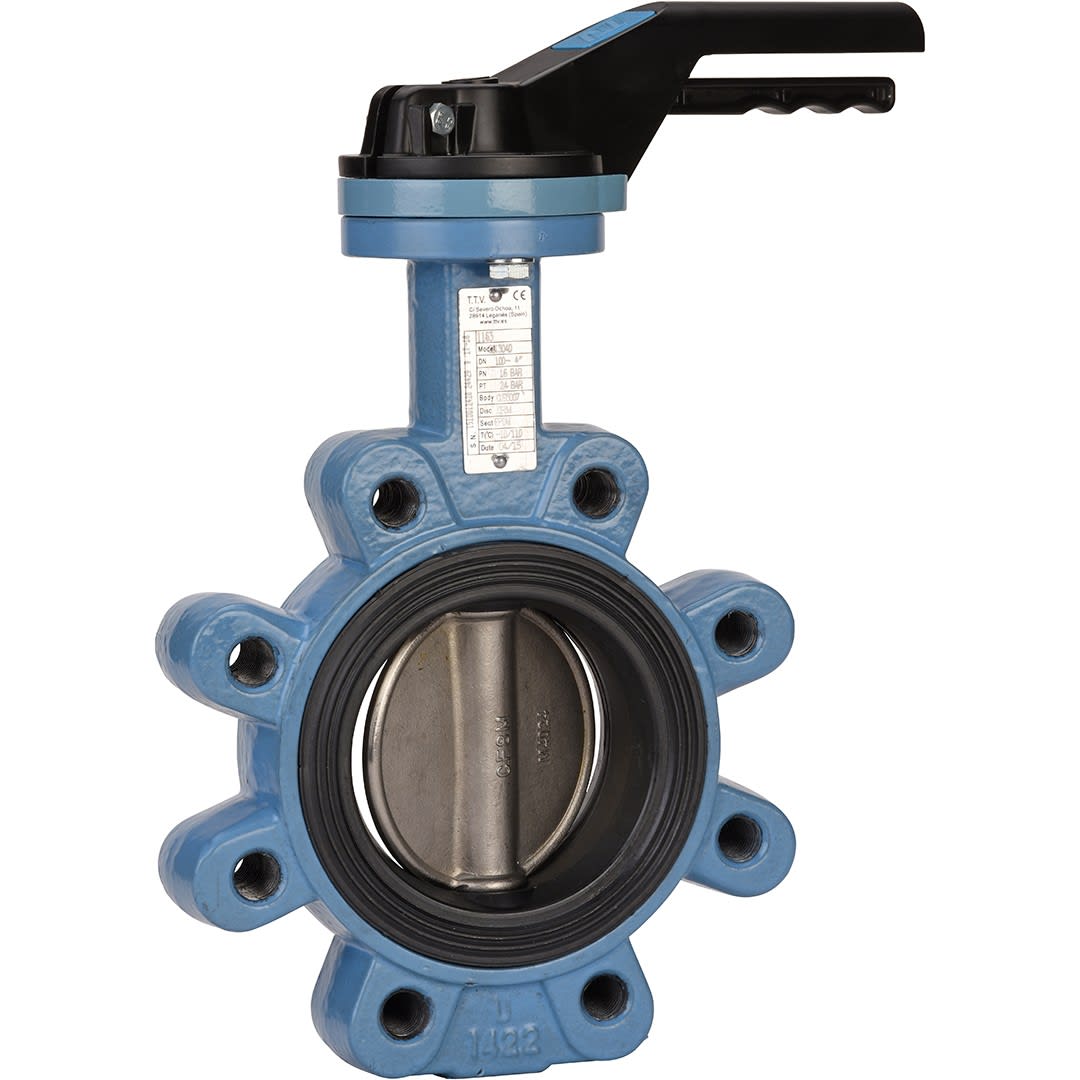 Sferaco - Vanne papillon Lug TTV Série 1163 Papillon inox, EPDM ACS DN80 à levier PN10/16