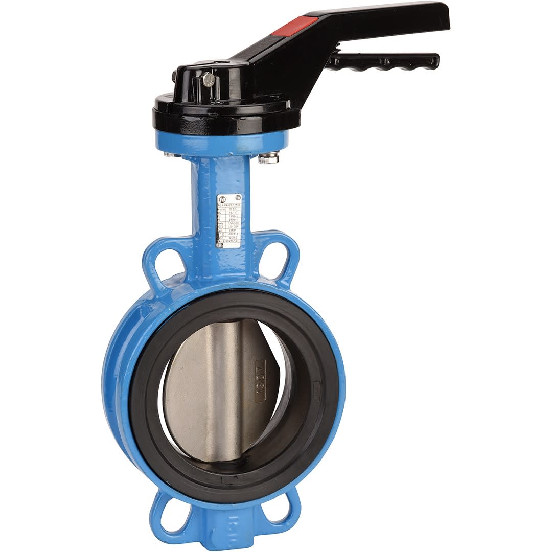 Sferaco - Vanne papillon Wafer Performance Série 1177 Papillon inox, NBR DN100 levier