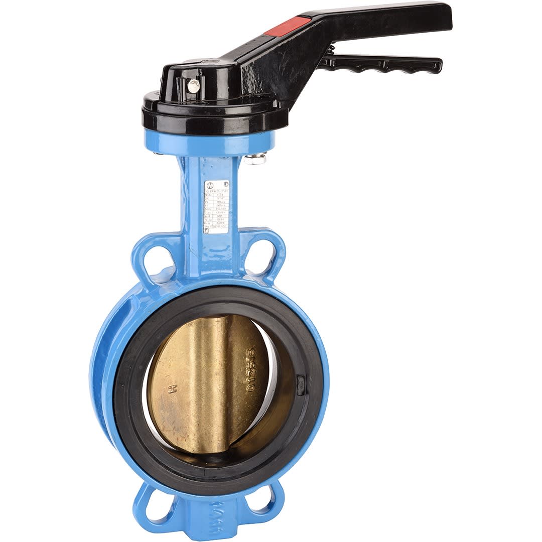 Sferaco - Vanne papillon Wafer Performance 1174 Papillon bronze-alu, NBR DN40 à levier