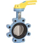 Sferaco - Vanne papillon Lug TTV NF-ROBGAZ Série 1181, papillon fonte, NBR DN150 à levier