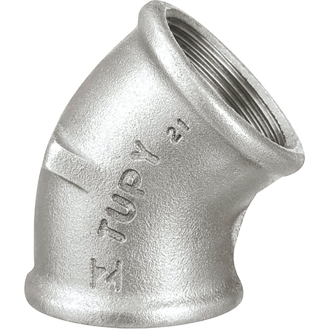 Sferaco - RFM 120 GALVA 1"1/4"COUDE F-F PR45° 120 COUDE GALVA FF PETIT RAYON 45°